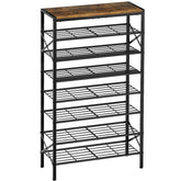 UNITSTAGE 8-tier rack front view shows spacious storage for 24β32 pairs.