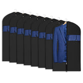 Univivi 8-pack suit bags 43-inch waterproof black garment storage with dust protection