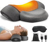 Upalled neck massager pillow front view with ergonomic support.