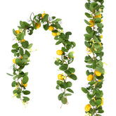 U'Artlines lemon garland 11ft two-piece set for versatile decor
