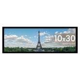 upsimples 10x30 frame front view showcases sleek black design for versatile display