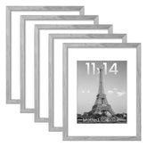 upsimples 11x14 frame set front view in gray finish for a cohesive gallery