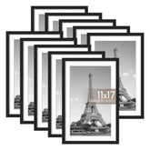 upsimples 11x17 frame set mounted on a wall creating a clean photo gallery