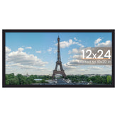 upsimples 12x24 frame front view in black for home display
