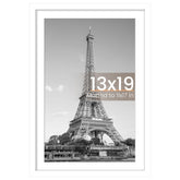 Upsimples 13x19 picture frame with mat showcases posters clearly and securely.