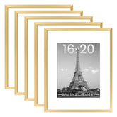 upsimples 16x20 gold frame set on a wall gallery for elegant display