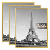 Upsimples 16x20 gold frame triple pack for versatile wall displays