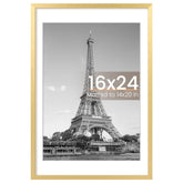 Upsimples 16x24 gold frame front view showing clear display window