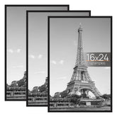 Upsimples 16x24 black frame front view for a clean gallery wall display.