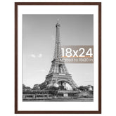 Upsimples 18x24 frame front view showcases a clean display for posters with mat compatibility.