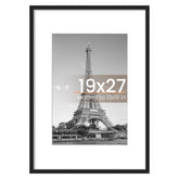 upsimples 19x27 poster frame overview with crisp black finish for home or office display