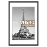 upsimples 20x30 poster frame front view in black for clear display