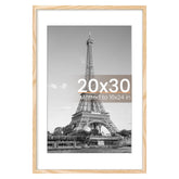 Upsimples 20x30 poster frame front view with mat showcasing a clean wall display and secure fit