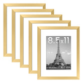 upsimples 8-5x11 gold frame set with mats, perfect for cohesive wall galleries.