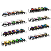 upsimples 8-pack wall shelves neatly display items while saving wall space.