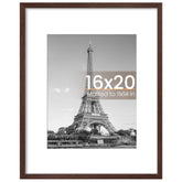 upsimples brown 16x20 frame front view, timeless design for home or office decor