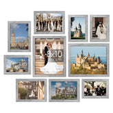 upsimples collage frames 10-pack gray on wall display ideal for a photo gallery