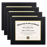 upsimples diploma frame 11x14 without mat black for clear wall display and document preservation