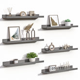 Upsimples floating shelves in a six-pack for versatile storage and display