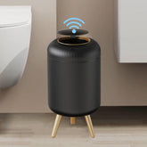 URALFA motion sensor trash can lid opens smoothly for hands-free use.