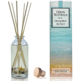 Urban Naturals Ocean Mist Reed Diffuser set with seashells for calming room scent