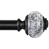 USFOOK telescoping curtain rod with adjustable length for versatile window sizing