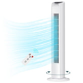Uthfy bladeless tower fan with remote cools bedrooms quietly and safely
