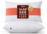 Utopia Bedding 14x20 pillow insert in white adds plush support to covers.