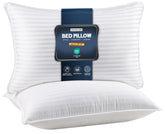 Utopia Bedding 2-pack pillows on bed offering comfortable support for all sleep positions