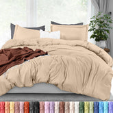 Utopia Bedding duvet cover king size with zipper keeps the comforter secure.
