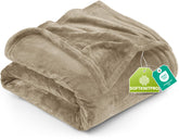 Utopia Bedding fleece blanket camel king bed for luxurious warmth and soft comfort