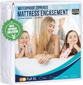 Utopia Bedding full XL mattress protector front view showing snug, durable fit.