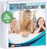 Utopia Bedding Twin XL mattress protector with zippered closure delivering secure 360° coverage.