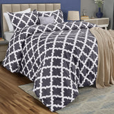 Utopia Bedding queen comforter grey in plush fabric for warmth.