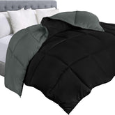 Utopia Bedding queen comforter insert folded to show plush loft and warmth