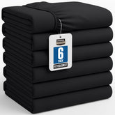 Utopia Bedding queen fitted sheet 6-pack stretched over a mattress for a snug fit and smooth finish.