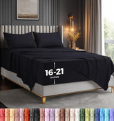 Utopia Bedding queen flat sheet 90x102 for smooth, breathable comfort.