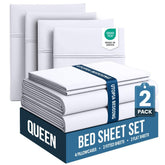 Utopia Bedding queen flat sheet 90x102 for hotel-inspired bed setup