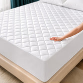 Utopia Bedding quilted fitted mattress pad with 16-inch pocket for secure fit.