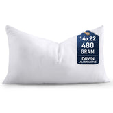 Utopia Bedding throw pillow insert in white, 14x22, for bed and sofa decor
