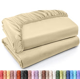Utopia Bedding twin fitted sheet 2-pack with 15-inch pocket for secure oversized mattress fit
