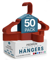 Utopia Home plastic hangers 50-pack keeps closets organized with a space-saving profile.