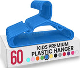 Utopia Home 60-pack kids hangers keeping onesies neatly organized in the closet