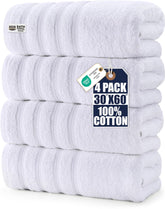 Utopia Towels four-pack premium extra-large bath towels for daily use.