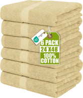 Utopia Towels six-pack bath towels 24x48 inches, premium quality for home or hotel.