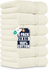 Utopia Towels 6-pack hand towels showcase premium fibers for quick daily drying.