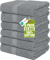 Utopia Towels 6-pack bath towels 24x48 inches with plush texture for daily use