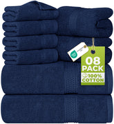 Utopia Towels navy bath towels, plush and absorbent for daily use