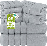 Utopia Towels 8pc luxury set shown for daily spa-like comfort.