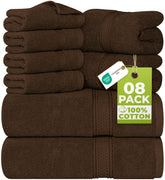 Utopia Towels bath towels brown close-up, plush and absorbent for post-shower use.